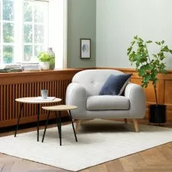 JYSK Internal Hörnbord NYBO Ø40 Ekfärgat/svart -Sovrum Rea 100380 1