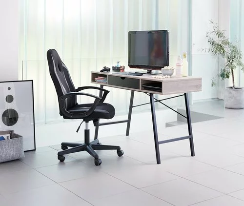 JYSK Internal Skrivbord ABBETVED 48x120 Ek/svart 9 JYSK Internal Skrivbord ABBETVED 48x120 Ek/svart - Bild 7