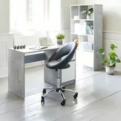 Skrivbord BILLUND 53x120 Betong/vit 18 Skrivbord BILLUND 53x120 Betong/vit -Sovrum Rea 100498