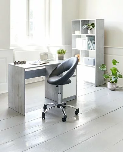 Skrivbord BILLUND 53x120 Betong/vit 9 Skrivbord BILLUND 53x120 Betong/vit - Bild 7