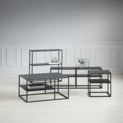 TV-bänk VIRUM Svart 13 TV-bänk VIRUM Svart -Sovrum Rea 100562