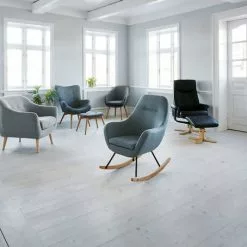 Fåtölj M/fotpall HUNDSLUND Svart 5 Fåtölj M/fotpall HUNDSLUND Svart -Sovrum Rea 102570