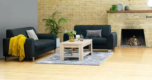 Soffgrupp DAMHALE 3+2-sits Svart 5 Soffgrupp DAMHALE 3+2-sits Svart - Bild 3