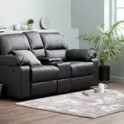 Positionssoffa BATUM 2-sits Svart -Sovrum Rea 104862