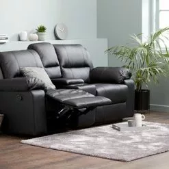 Positionssoffa BATUM 2-sits Svart -Sovrum Rea 104863