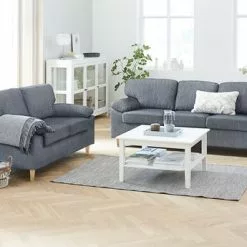 Soffa GEDVED 3-sits Grå -Sovrum Rea 106698