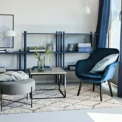 Hörnbord DOKKEDAL 60x60 Betong -Sovrum Rea 106849