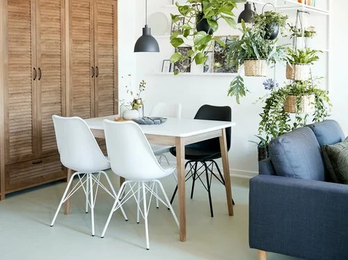 JYSK Internal Matstol KLARUP Svart Konstläder/svart 6 JYSK Internal Matstol KLARUP Svart Konstläder/svart - Bild 4