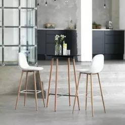 JYSK Internal Barstol JONSTRUP Vit/ek -Sovrum Rea 107636