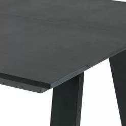 JUTLANDIA FAUSING L220 Bord Svart + 4 JEKSEN Stol Svart -Sovrum Rea 107871