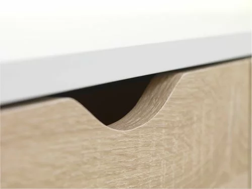 Skrivbord PLOVSVAD 50x110 Ek/vit 5 Skrivbord PLOVSVAD 50x110 Ek/vit - Bild 3