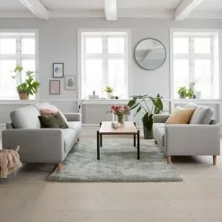 Soffa EGENSE 2-sits Ljusgrå -Sovrum Rea 108914 1