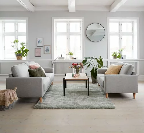 Soffa EGENSE 3-sits Ljusgrå 5 Soffa EGENSE 3-sits Ljusgrå - Bild 3