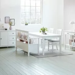 Avlastningsbord NORDBY 40x110 Vit 15 Avlastningsbord NORDBY 40x110 Vit -Sovrum Rea 111791 1