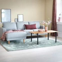 Schäslongsoffa EGENSE Ljusgrå -Sovrum Rea 111792