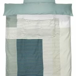 KRONBORG Påslakanset VERA Satin 150x210 Petrol