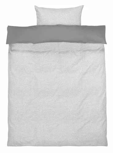 JYSK Påslakanset SELMA Satin 150x210 Grå/vit 3 JYSK Påslakanset SELMA Satin 150x210 Grå/vit