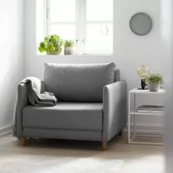 Bäddfåtölj NORODDEN Ljusgrå 8 Bäddfåtölj NORODDEN Ljusgrå -Sovrum Rea 112647