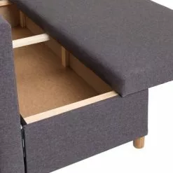 Bäddsoffa Schäslong HAMPEN Grå -Sovrum Rea 113566