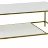 Soffbord PANDRUP 70x110 Vit/guld -Sovrum Rea 113676