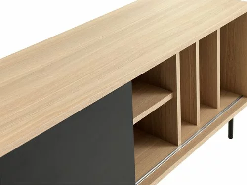 TV-bänk FARSUND Ek/svart 5 TV-bänk FARSUND Ek/svart - Bild 3