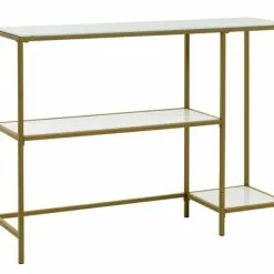 Avlastningsbord PANDRUP 30x110 Vit/guld