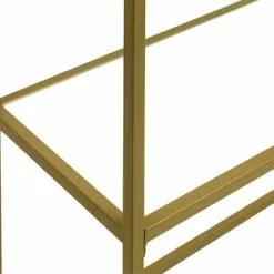 Avlastningsbord PANDRUP 30x110 Vit/guld -Sovrum Rea 113808