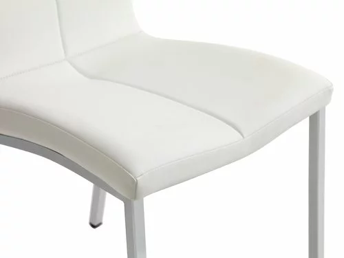 Matstol HAVNDAL Vit/krom 6 Matstol HAVNDAL Vit/krom - Bild 4