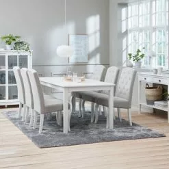 Vitrinskåp NORDBY 2 Dörrar Vit -Sovrum Rea 115013