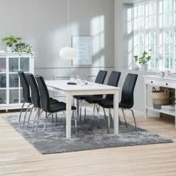 Vitrinskåp NORDBY 2 Dörrar Vit -Sovrum Rea 115017 1