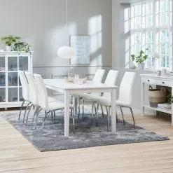 Vitrinskåp NORDBY 2 Dörrar Vit -Sovrum Rea 115018 2