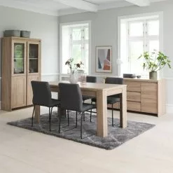 HASLUND L160 Ek + 4 HAMMEL Grå -Sovrum Rea 115027 2