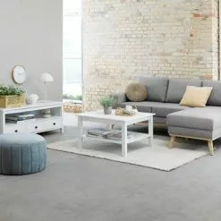 TV-bänk NORDBY Vit -Sovrum Rea 115035