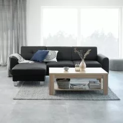 Schäslongsoffa DAMHALE Svart -Sovrum Rea 115040