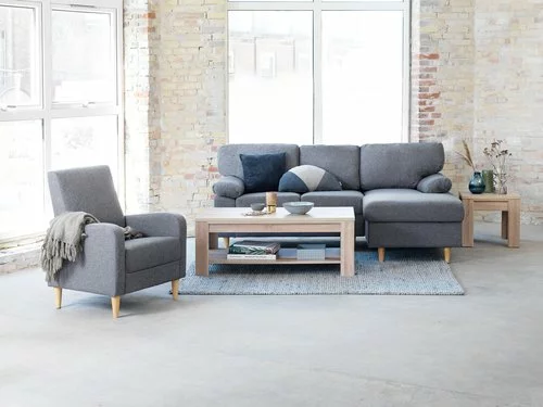 Schäslongsoffa GEDVED Grå 9 Schäslongsoffa GEDVED Grå - Bild 7