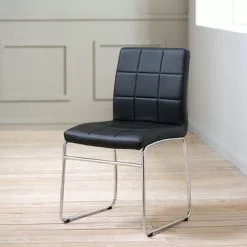 Matstol HAMMEL Svart/krom -Sovrum Rea 115173