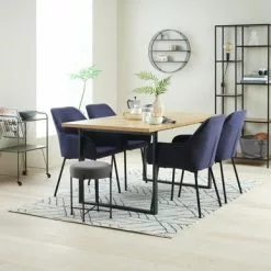 JYSK Internal Matbord AABENRAA 90x160 Ek/svart 9 JYSK Internal Matbord AABENRAA 90x160 Ek/svart -Sovrum Rea 115206