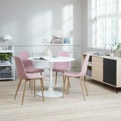 JYSK Internal Matbord RINGSTED Ø100 Vit -Sovrum Rea 115220