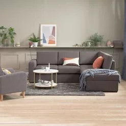 JYSK Internal Soffbord GADEVANG Ø65 Vit/guld 12 JYSK Internal Soffbord GADEVANG Ø65 Vit/guld -Sovrum Rea 115233 1