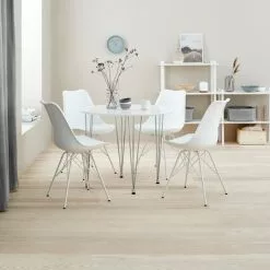 JYSK Internal Matstol KLARUP Vitt Konstläder/vit 19 JYSK Internal Matstol KLARUP Vitt Konstläder/vit -Sovrum Rea 115259