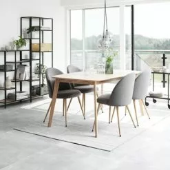 JYSK Internal Matstol KOKKEDAL Grå/ek -Sovrum Rea 115263