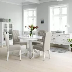 Matbord ASKEBY Ø100 Vit 8 Matbord ASKEBY Ø100 Vit -Sovrum Rea 115353