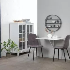 Vitrinskåp NORDBY 2 Dörrar Vit -Sovrum Rea 115383