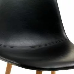 JYSK Internal Matstol JONSTRUP Svart Konstläder/ekfärgad -Sovrum Rea 115507