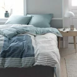KRONBORG Påslakanset VERA Satin 150x210 Petrol -Sovrum Rea 115581