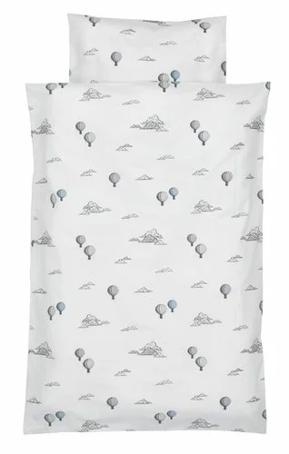 KRONBORG Baby Påslakanset LIV 70x100 Vit/lila 3 KRONBORG Baby Påslakanset LIV 70x100 Vit/lila