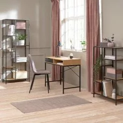 JYSK Internal Skrivbord TRAPPEDAL 48x95 Ek/svart 16 JYSK Internal Skrivbord TRAPPEDAL 48x95 Ek/svart -Sovrum Rea 117606