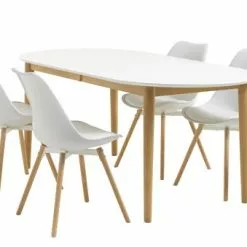 Matbord EGENS 90x190/270 Vit 16 Matbord EGENS 90x190/270 Vit -Sovrum Rea 118353