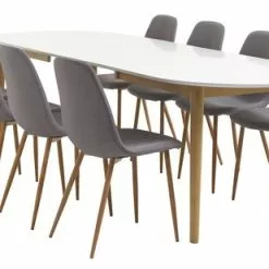 Matbord EGENS 90x190/270 Vit 18 Matbord EGENS 90x190/270 Vit -Sovrum Rea 118357 1