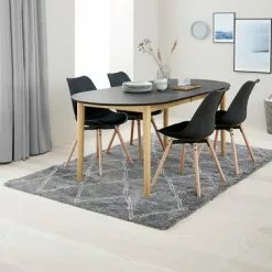 Matbord EGENS 90x190/270 Svart 14 Matbord EGENS 90x190/270 Svart -Sovrum Rea 119108